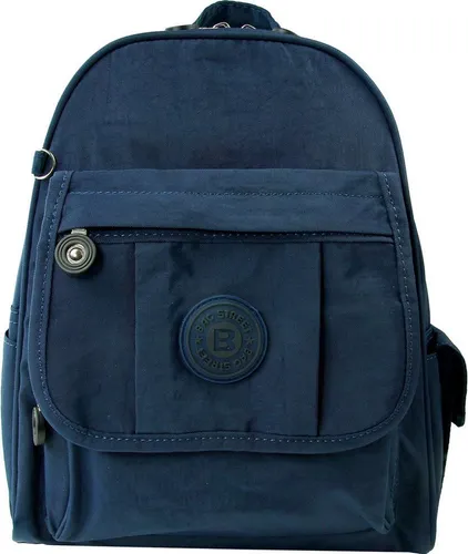 Bag Street Freizeitrucksack Crinkle Nylon navy - Trendiger Damen Cityrucksack aus robustem Crinkle Nylon, ideal für Alltag und Freizeit. Verstellbare Schulterriemen sorgen für individuellen Tragekomfort.