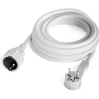 hb-digital 5m Verlängerungskabel mit Winkelstecker H05VV-F Kabel IP22