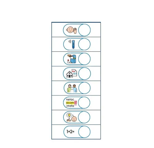 Anybook Pro Sticker Set mit Metacom Symbolen (480 St.) - Schule & Lernen - 480 vielseitige Aufkleber mit 8 verschiedenen Metacom Symbolen für kreative Lernmethoden.