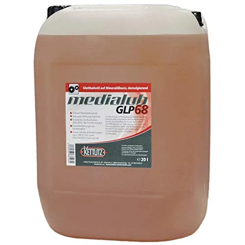 Liter Mineralisches Gleitbahnöl KETTLITZ-Medialub GLP 68 Bettbahnöl auf Mineralölbasis 20