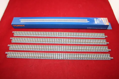 Tomix 1802 (971802) Fine Track Spur N 4 x gerades Gleis 280 mm Holzschwelle/NEU