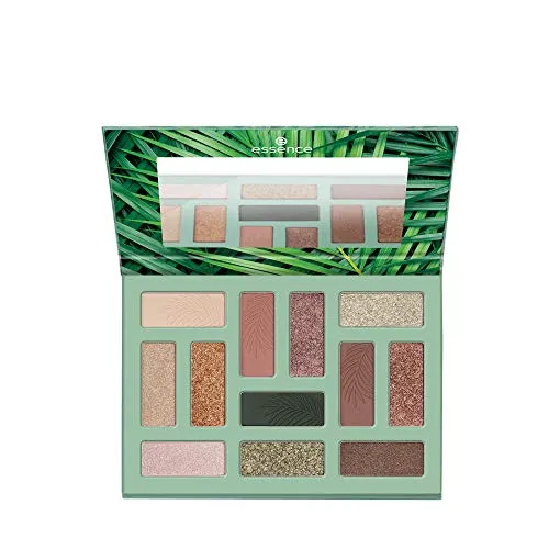 Produktbild essence OUT IN THE WILD eyeshadow palette, Lidschatten, Nr. 02, Mehrfarbig, 12 Farben, langanhaltend, definierend, vegan, ohne Mikroplastikpartikel, Nanopartikel frei, ohne Parfüm, 1er Pack (10.2g)