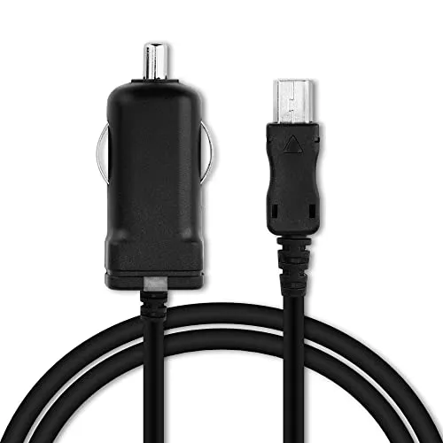 subtel KFZ Ladegerät Mini USB kompatibel mit Garmin Glo, Nüvi 850, zumo XT | 1m, 12V / 24V, schwarz, für Garmin Alpha 100, Camper 780, Drive 61 LMT-S, Camper 770 LMT-D, eTrex 32x, DriveSmart 65 MT-D