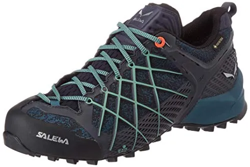 SALEWA, Wildfire Gore-Tex Damen Zustiegsschuhe, Blau/Rot, 42