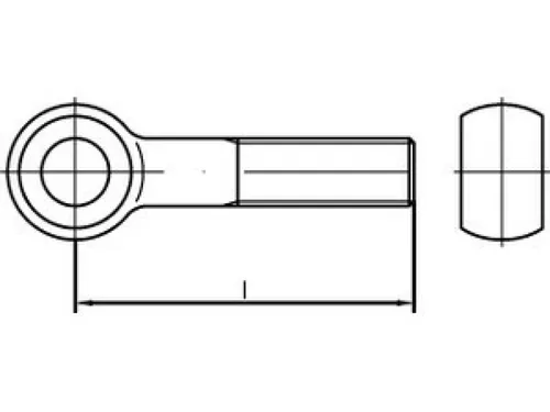 Augenschraube DIN 444 Form B BM 20 x 130 - 10 Stück galvanisch verzinkt - Funktionsunterwäsche, ideal für vielseitige Anwendungen, korrosionsbeständig und langlebig für hohe Belastungen.