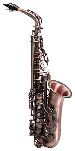 Classic Cantabile Winds AS-450 Antique Red Altsaxophon - Holzblasinstrument, Antique Red Vintage Lackierung, ergonomische Klappenmechanik für einen vollen, warmen Klang, ideal für anspruchsvolle Musiker.
