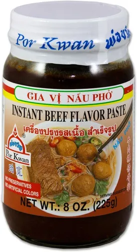 POR KWAN Suppen Würzpaste Instant Rindfleischgeschmack 225g | Beef Flavour Paste