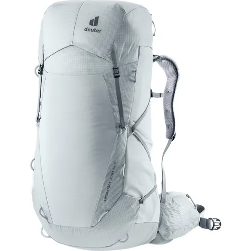 Deuter Aircontact Ultra 50+5 Tin-Shale - Leichter Trekkingrucksack - Rucksäcke mit abnehmbarem Deckel und optimaler Gewicht-Komfort-Ratio. Perfekt für Langstreckenwanderungen dank verstellbarer Rückenlänge und belüftetem Rückensystem.