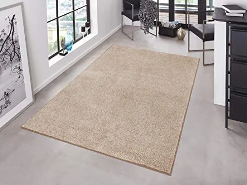 Hanse Home Pure Teppich – Moderner Kurzflor Teppich für jeden Raum - Teppich in Taupe Creme, 200x300cm, aus 100% Polypropylen, robust und pflegeleicht, ideal für Wohnzimmer, Schlafzimmer, Flur und mehr. Hergestellt in Europa.
