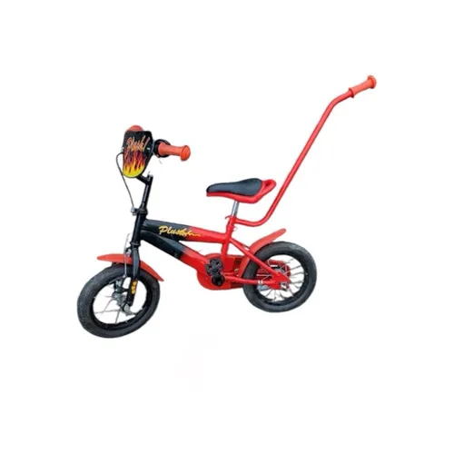 Plush 3in1 Training Bike Kinderfahrrad Laufrad Stützräder Schubstange 12 Zoll