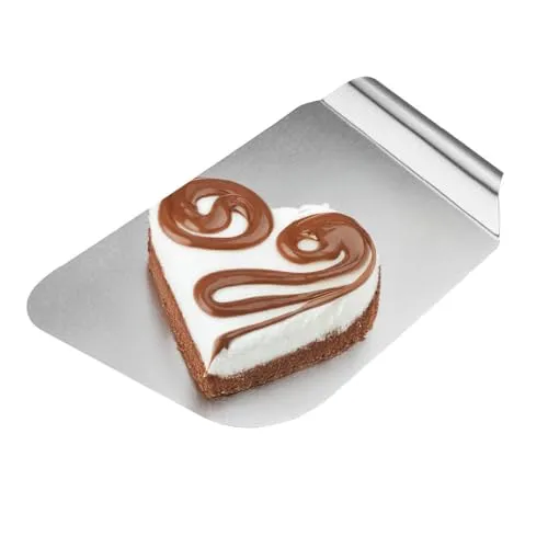 GEFU Kuchen- und Pizzaheber EASY | Edelstahl-Servierheber für Torte, Pizza & Gebäck | Pflegeleicht, spülmaschinengeeignet, sicher in der Handhabung