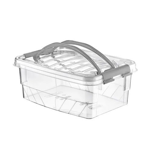 Aufbewahrungsbehälter Aufbewahrungsbox Transparentbox Kunststoffbox Klappbox Plastikbox mit Griffen 5L