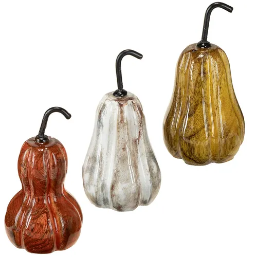 Produktbild Holzdeko Birne für Herbst Tischdeko und Fensterbank, 3 Stück