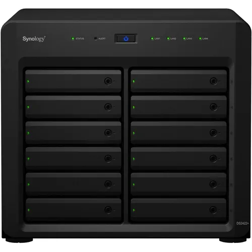 Synology DS2422+ (0 TB) - Hochleistungs-NAS für flexibles Datenmanagement, ideal für Unternehmen und kreative Profis