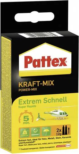 Pattex Kraft Mix Extrem Schnell Zwei-Komponentenkleber PK6ST 24g