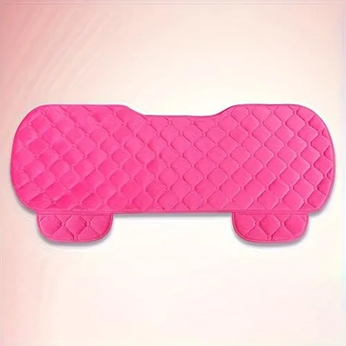 bangminda Auto Sitzauflage Sitzkissen Universal Velours-Material Rücksitzbezüge Sitzschoner Auto für Rücksitzbank Rücksitzkissenbezüge Fahrzeug Sitzschut (1 Rücksitzbezüge, Rosa)