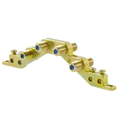 Premium X Erdungsblock 4-Fach F-Erdungsblock für Koax Leitungen SAT Blitzschutz Block Potentialausgleich F-Verbinder