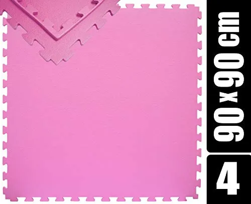 eyepower 1,2cm dick: 4X Bodenschutzmatte 90x90-3.2qm Pool Unterlage Outdoor Sportmatte Puzzlematte Pool Crosstrainer Laufband Matte Planschbecken Unterlage für Gartenpool Matten unter Swimmingpool