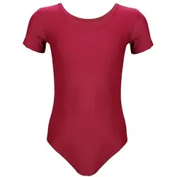 Aquarti Turnanzug Aquarti Mädchen Gymnastikanzug Kurzarm Ballett Trikot lila 152