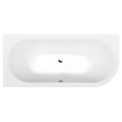 VIVA L asymmetrische Badewanne 175x80x47cm, links, weiss