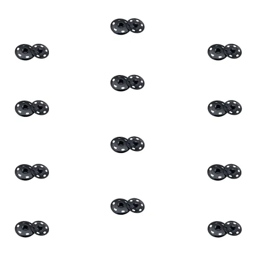 Sätze Annähen Druckknöpfe aus Metall, 8,5mm Snaps, Druckknopf Nähen, für Kleidern, Blusen, Handwerk, DIY, Handtasche 12