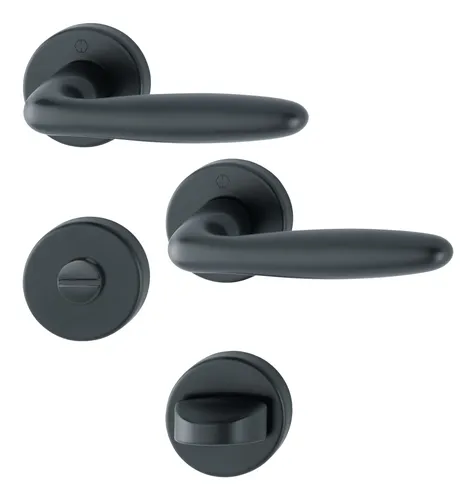 Hoppe SchnellstiftPlus-Aluminium-Innentür-Rosetten-Garnitur 1510/42