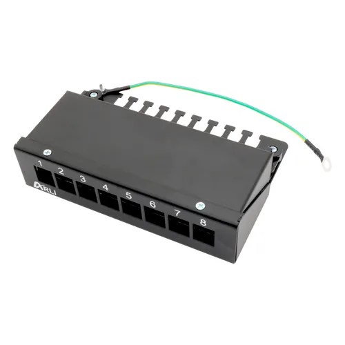 Patchpanel 8 Port Gehäuse Desktop Aufputz Kompatibel RJ45 USB HDMI Keystone