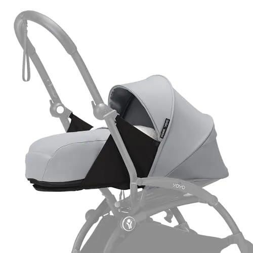 Stokke YOYO 0+ Neugeborenen Set, Stone - Komfortables und sicheres Nest für Babys - Reisesysteme - Bietet ein sicheres Nest mit UV-geschütztem Verdeck und weicher Matratze für Babys bis 9 kg. Ideal für Eltern mit urbanem Lebensstil.