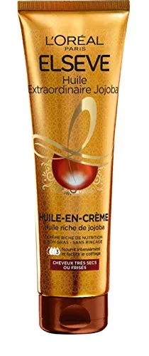 Elsève L'Oréal Paris Haaröl „Huile-en-Crème“ 150 ml - Haaröl für sehr trockenes und frisiertes Haar, ohne Ausspülen. Nährt intensiv, schützt vor Hitze bis 230 °C und sorgt für strahlenden Glanz.