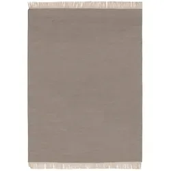 benuta Pop Wollteppich Liv Hellgrau 60x100 cm - Stylischer Wollteppich LIV in Hellgrau, handgewebt mit schmutzresistenten Naturfasern, perfekt für jedes Zimmer und bietet eine angenehme Atmosphäre.