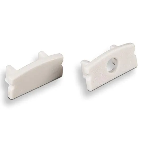 Endkappenset für SO-TECH® Led Profil-22 (1 x geschlossen / 1 x mit Kabelöffnung)