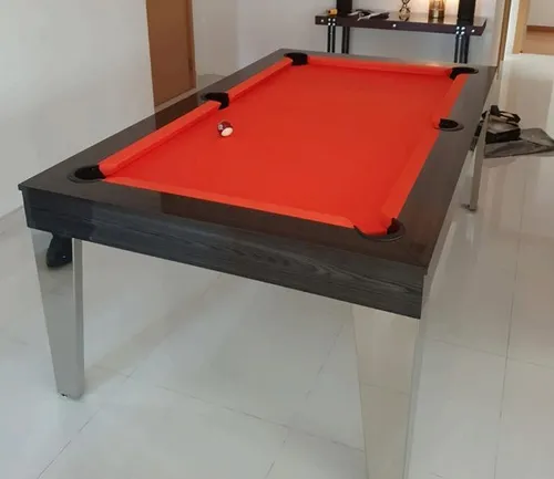 Billardtisch Pooltisch Spieltisch 7FT – Schwarz - Kompakter 7-Fuß Billardtisch für Freizeitspaß, ideal für gesellige Abende. Maße: 231.5 x 132.5 cm, perfekt für jedes Spielzimmer.