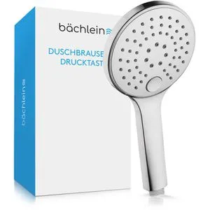 Bächlein Handbrause verchromt mit 3 Strahlarten - Duschbrausen mit 3 wechselbaren Strahlarten: sanft, intensiv und Massage-Regen. Ideal für ein individuelles Duscherlebnis, einfache Reinigung dank Antikalk-Noppen.