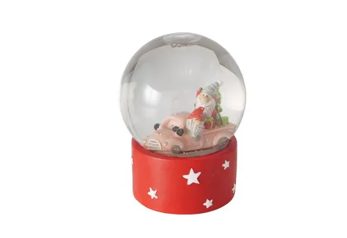 BOLTZE GRUPPE GmbH Dekoobjekt Schneekugel mit Wichtelmännchen CARRIE, Ø10,1 cm (1 Stk., Weihnachtsdeko), Schneekugel mit Wichtelmännchen
