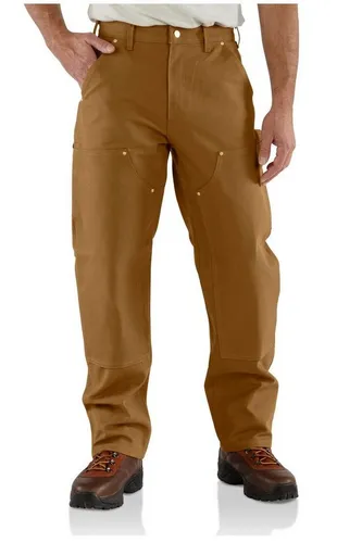 Carhartt Arbeitshosen Duck Double Front Logg B01, braun, W36L32 - Wanderhosen mit großzügiger Passform und optimalem Bewegungsspielraum, ideal für handwerkliche Tätigkeiten und Outdoor-Aktivitäten.