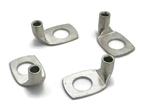 eXODA Ringkabelschuh Kabelschuh gewinkelt 4x 10 mm2 M8 Pressöse für Batteriekabel, 4x Kabelschuh enthalten, Pressöse