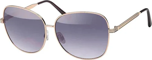 Gil Sonnen Brille Designer Piloten Herren Sonnenbrille mit Kunstoffrahmen 30416 Schwarz Gold