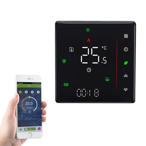 Qiumi WiFi Thermostat für Klimaanlage mit 2-Rohr, 95-240V, Alexa