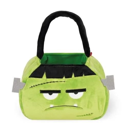 Legami - Halloween-Tasche für Süßigkeiten oder Streiche, Frankenstein, Bonbontüte, Candy Bag, aus weichem, faltbarem Stoff, mit Henkel, 20 x 35 x 3 cm