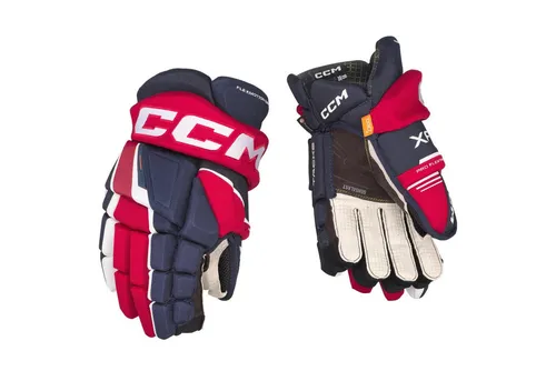 CCM Eishockeyhandschuhe TACKS XF Senior - Hochwertige Hockeyhandschuhe mit maximalem Schutz und Bewegungsfreiheit. Ideal für Spieler, die Komfort und Flexibilität im Spiel suchen. Verfügbar in verschiedenen Größen.
