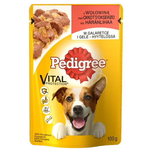 Pedigree Vital Protection Alleinfuttermittel mit Rindfleischgelee 100 G