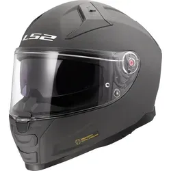 LS2 FF811 Vector II Concrete Helm 4XL grau - Motorradhelm mit atmungsaktivem X-Static Innenpolster, kratzfestem Visier und perfekter Passform dank 3D Schaumstoffpolster.