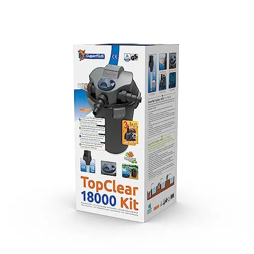 Superfish Teich Druckfilter Set 18000 inkl. 18W UVC + Pumpe