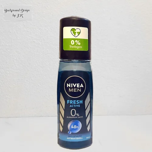75ml Nivea Men Fresh Active Zerstäuber Deo 0% Aliminium Deodorant 48h Schutz