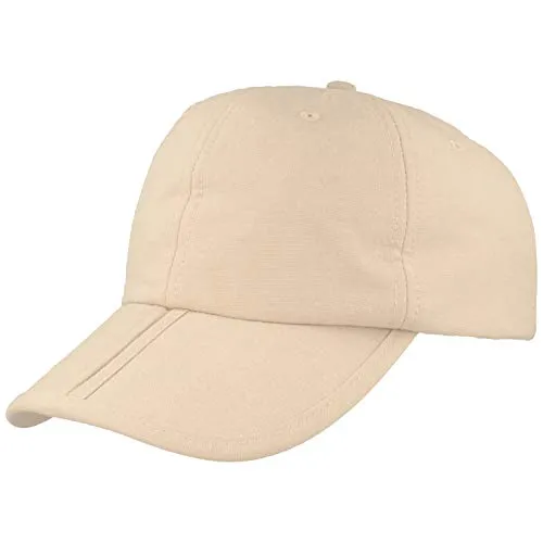 Breiter klappbarer Baseball Cap mit UV-Schutz 80 in Beige XL