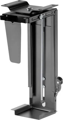 Digitus PC Halterung Festgeschraubt DA-90411 - Robuste PC Halterung aus Stahl für eine sichere und platzsparende Untertischmontage. Ideal für Büros und Home Offices, mit werkzeugloser Höhenverstellung.