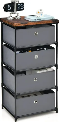 GOPLUS Kommode mit 4 Schubladen