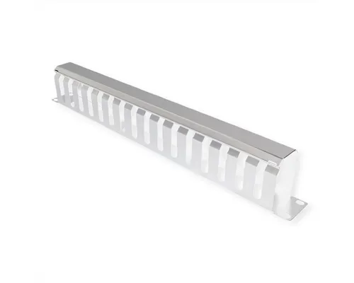 VALUE Netzwerkschrank 19-Zoll-Frontplatte 1 HE mit Rangierkanal 40 x 60 mm