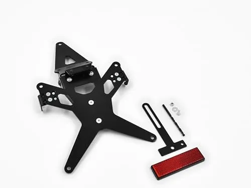 ZIEGER Kennzeichenhalter X-Line für BMW R 1100 S (BJ 1998-05) - Hochwertiger Kennzeichenhalter für BMW R 1100 S, mit verstellbarem Neigungswinkel und ABE-frei. Ideal für eine sportliche Optik und perfekte Passform, ohne Verkleidungsteile zu verändern.