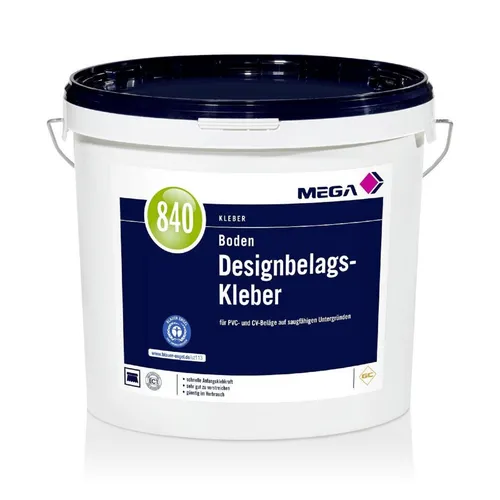 MEGA 840 Boden Designbelags-Kleber, PVC Beläge, CV-Beläge,  14,00 kg